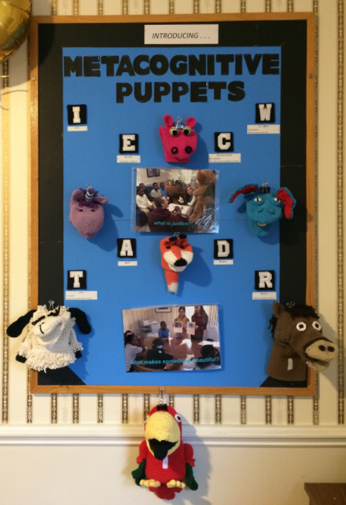 Metacognitive Puppets created by Patti Filutze for Philosophy in Education